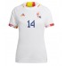 België Dries Mertens #14 Voetbalkleding Uitshirt Dames WK 2022 Korte Mouwen